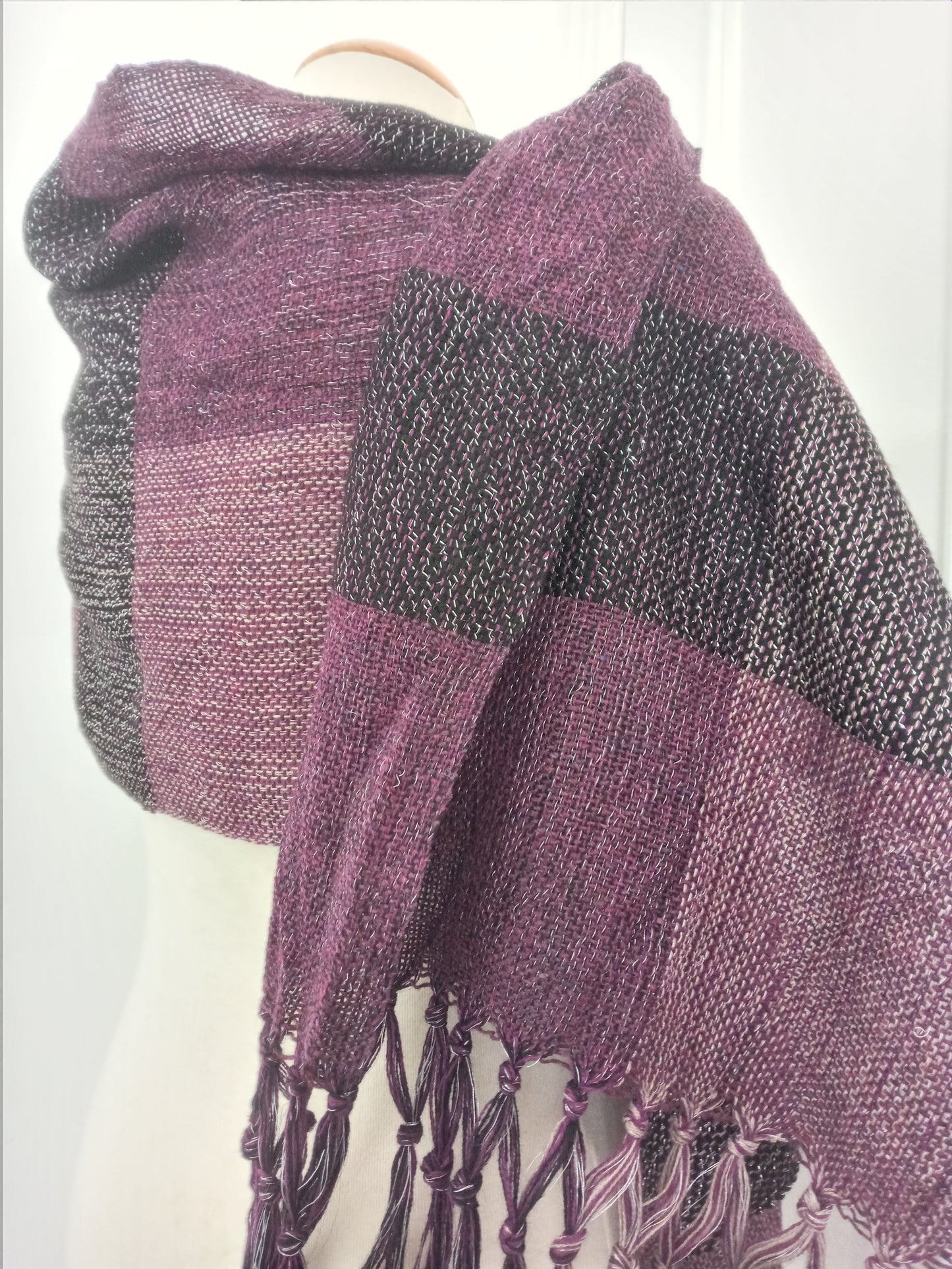 Deep Purple Silver Cosmia Textile