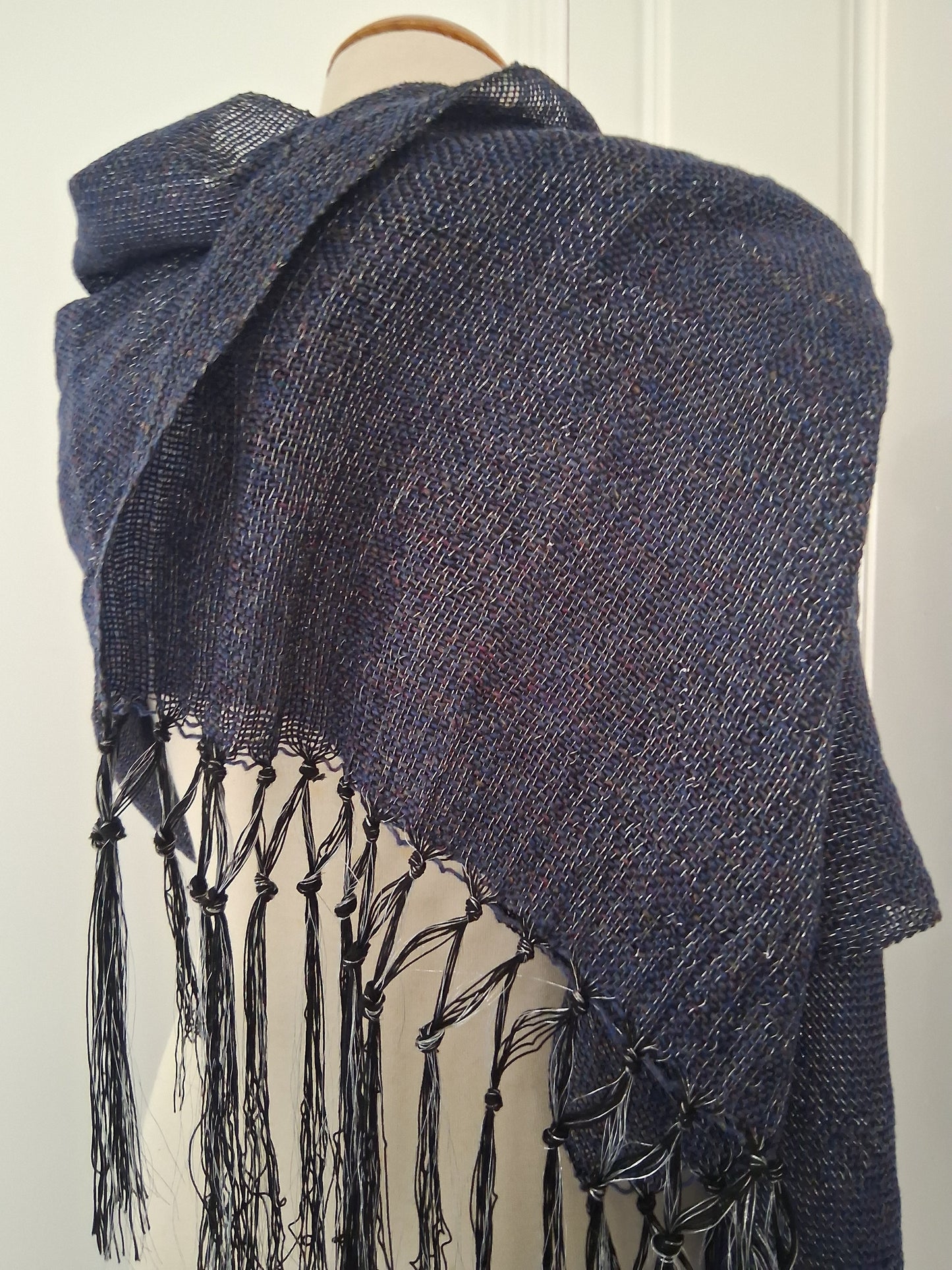 Deep Midnight Navy Silver Wrap