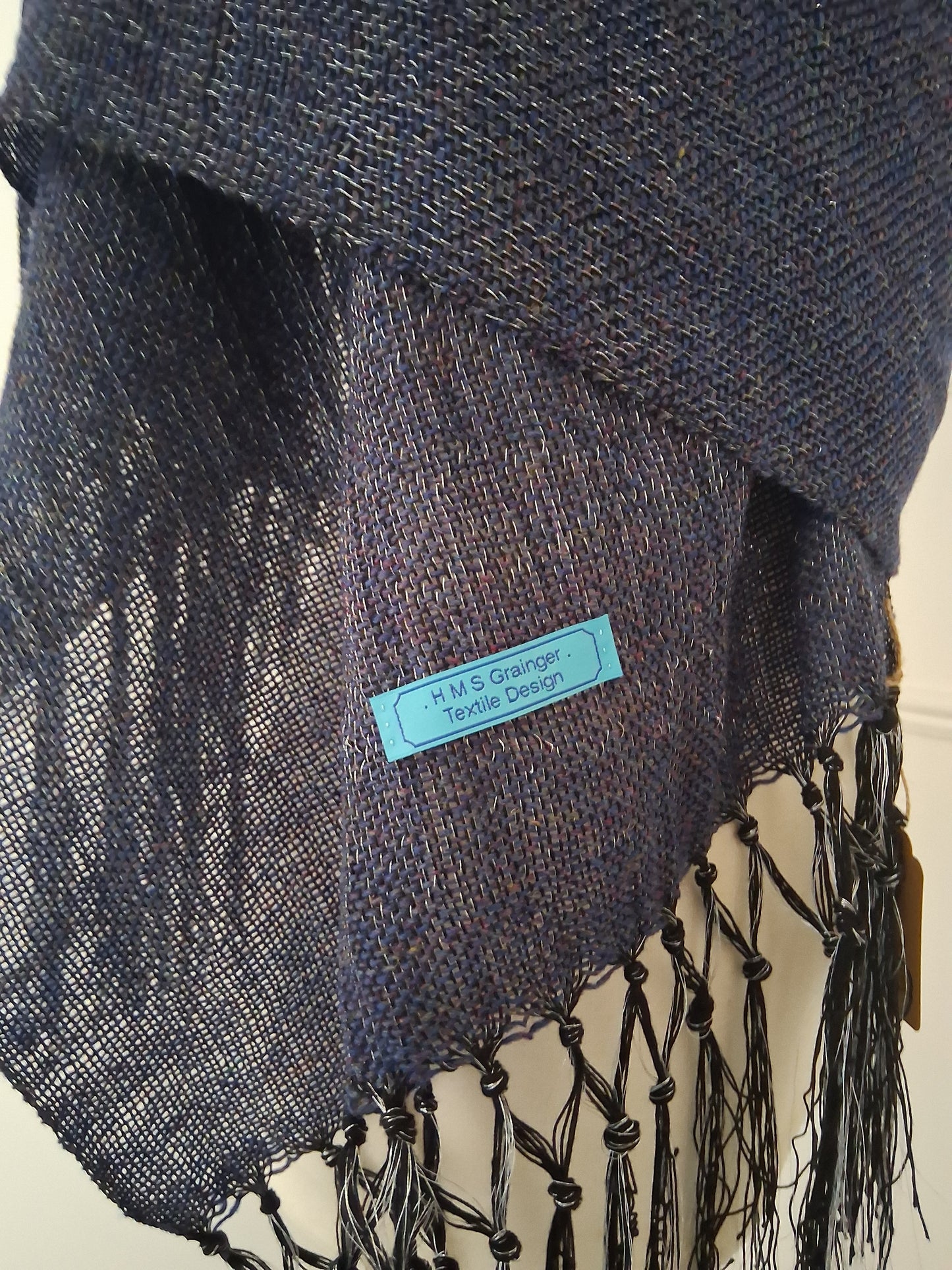 Deep Midnight Navy Silver Wrap