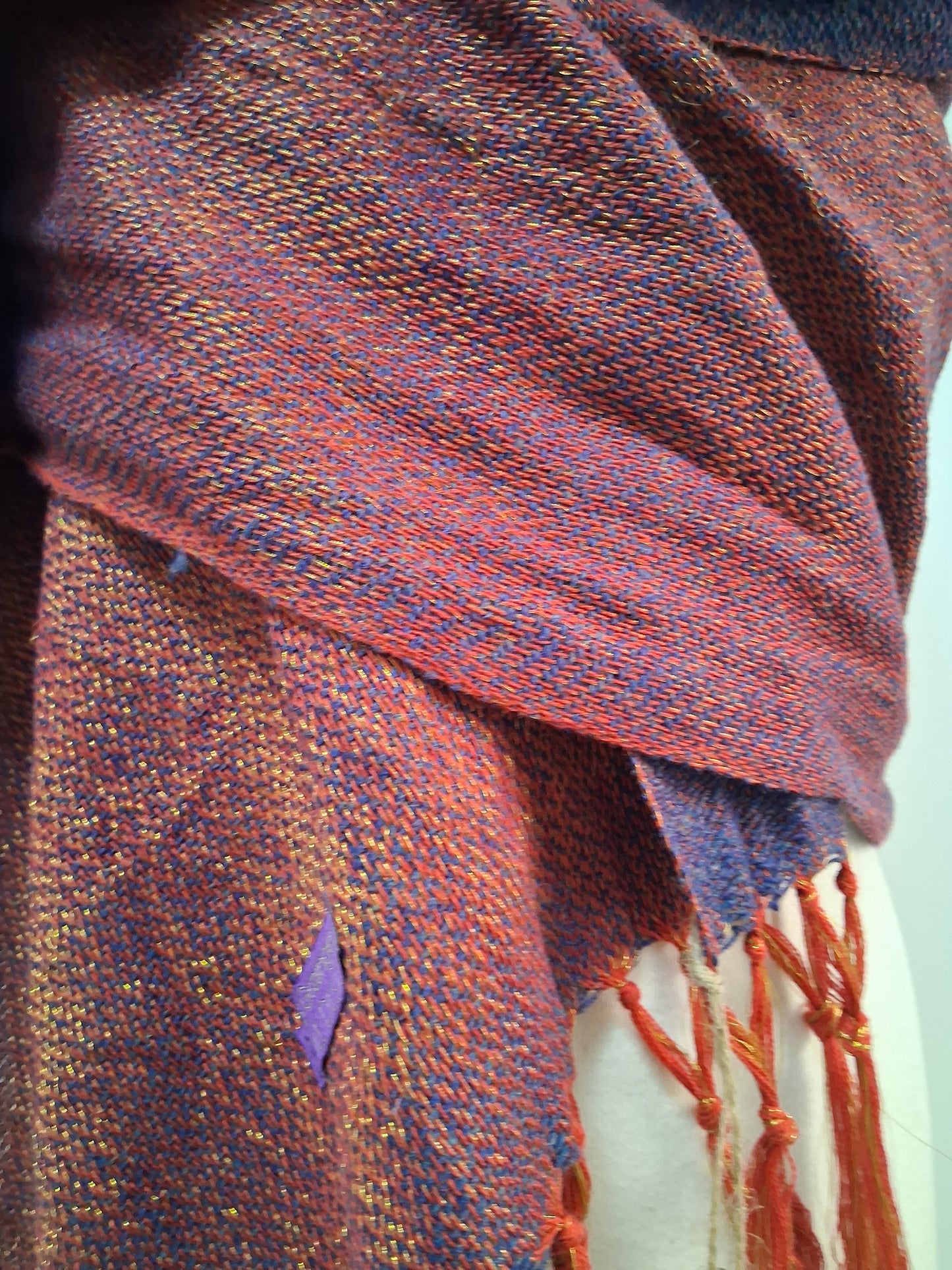 Navy Golden Poppy Wrap