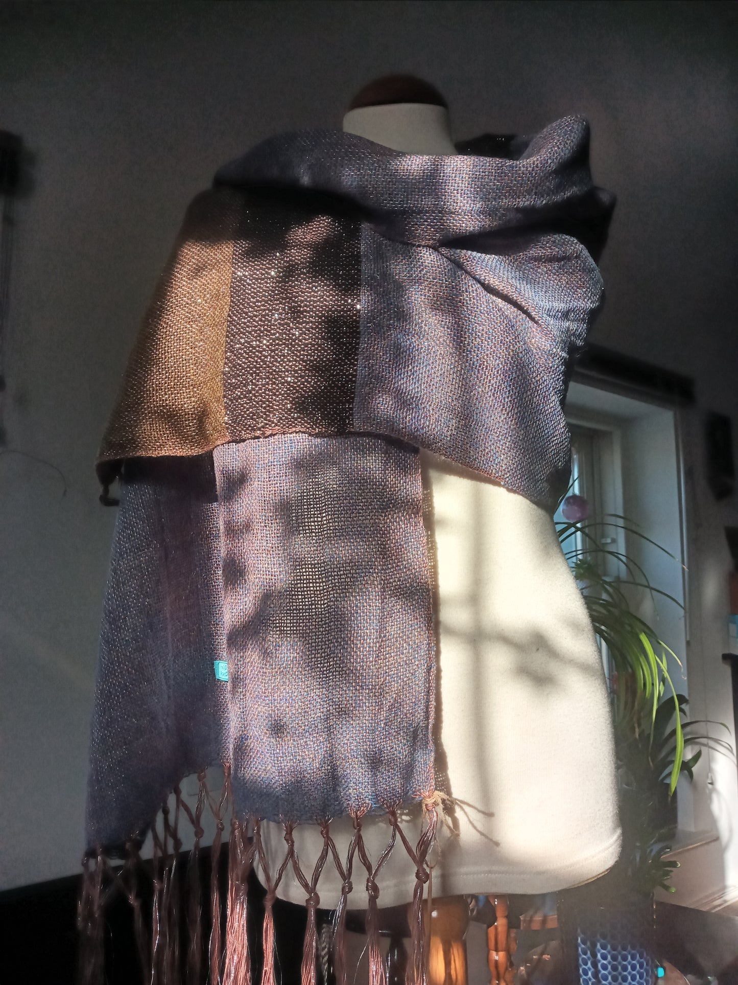 Denim Khaki Silver Wrap