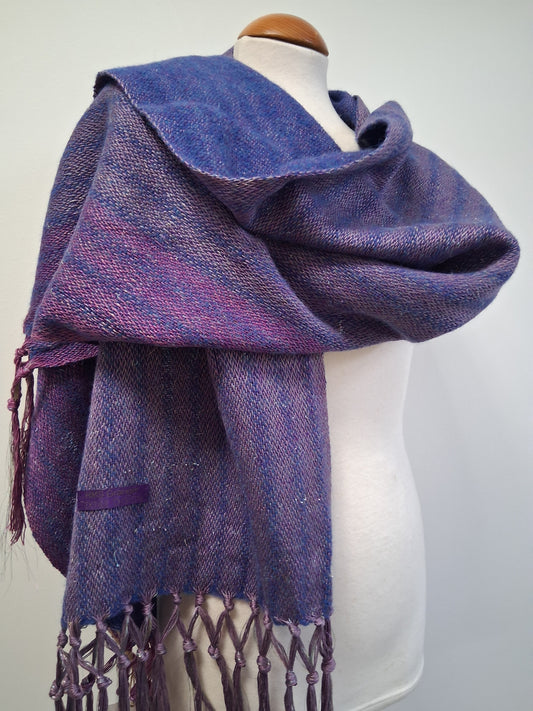 Donegal Navy Rose Wrap