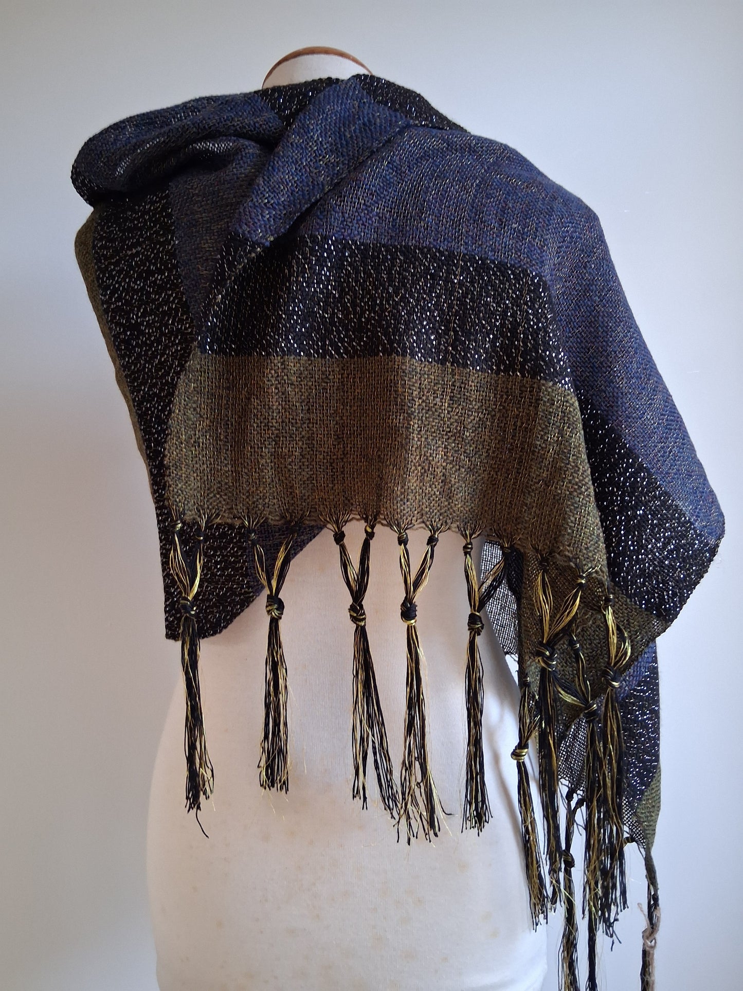 Cosmia Navy Khaki Wrap