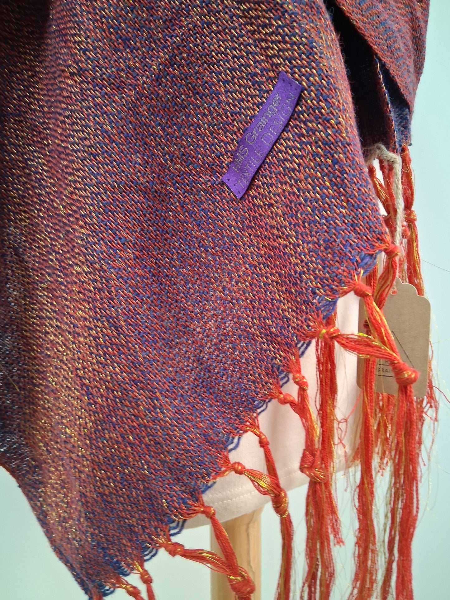 Navy Golden Poppy Wrap