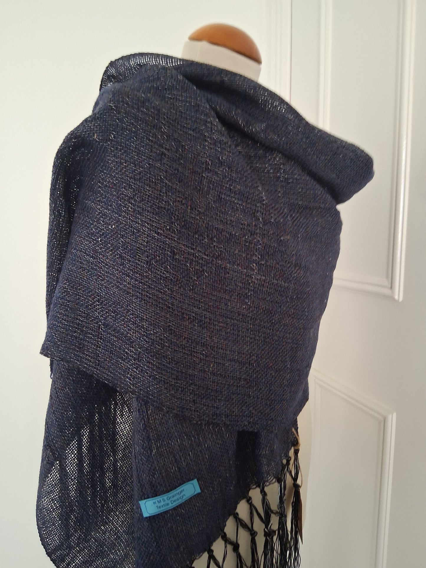 Deep Midnight Navy Silver Wrap