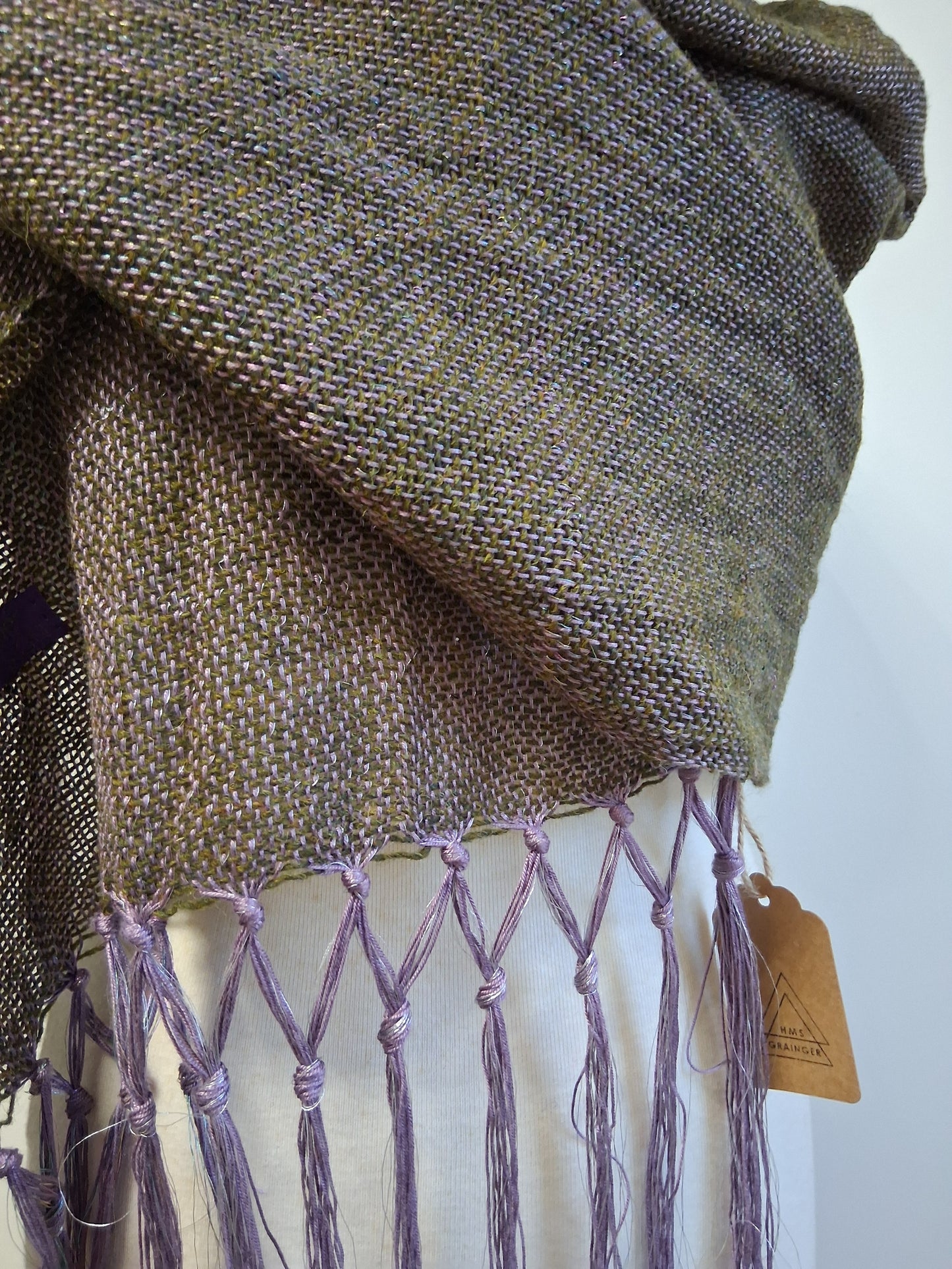 Khaki Lavender Iridescent Wrap