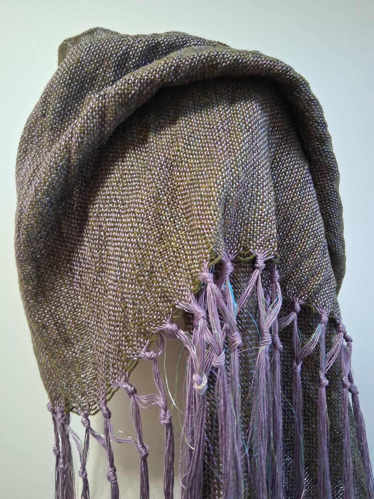 Khaki Lavender Iridescent Wrap