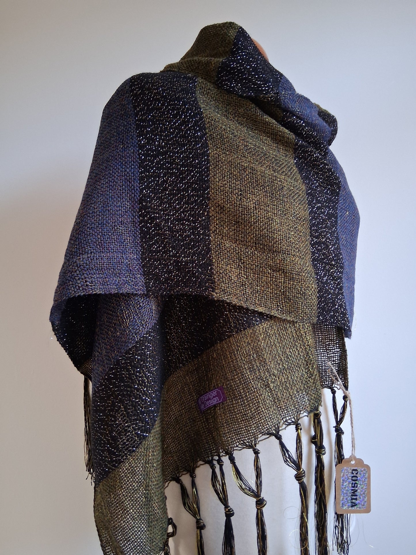 Cosmia Navy Khaki Wrap