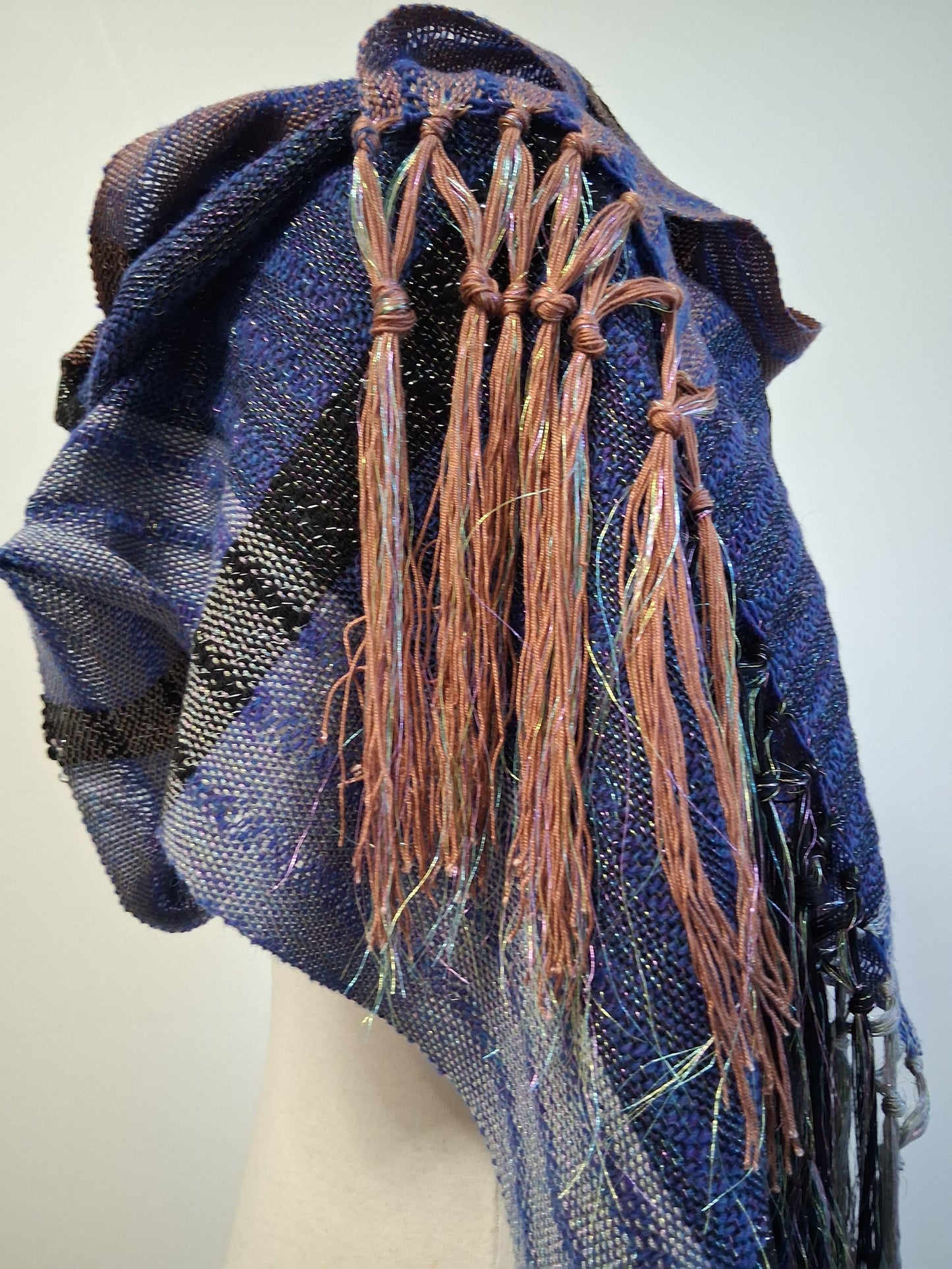 Navy Twist Opulent Wrap