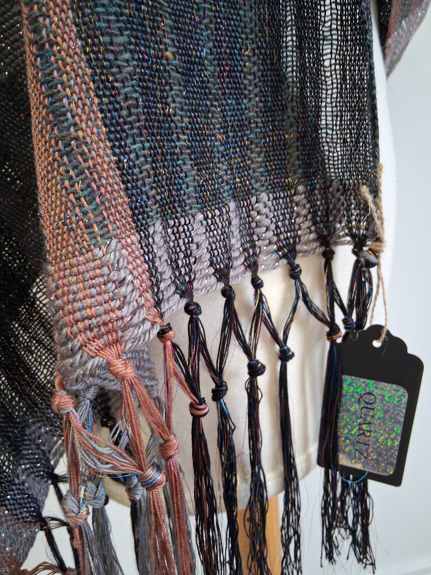 Gunmetal Hazel Silver Wrap