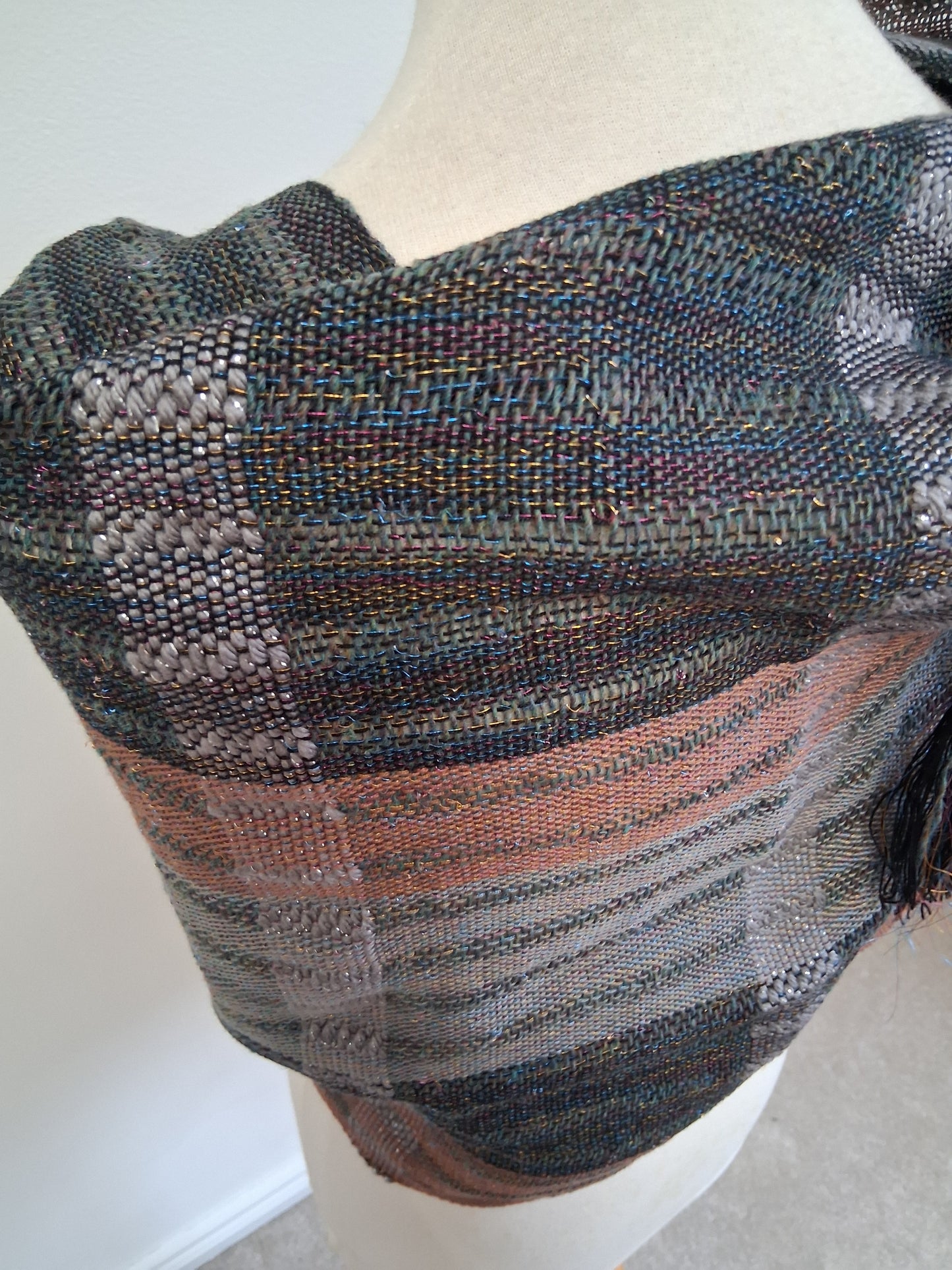 Gunmetal Hazel Silver Wrap