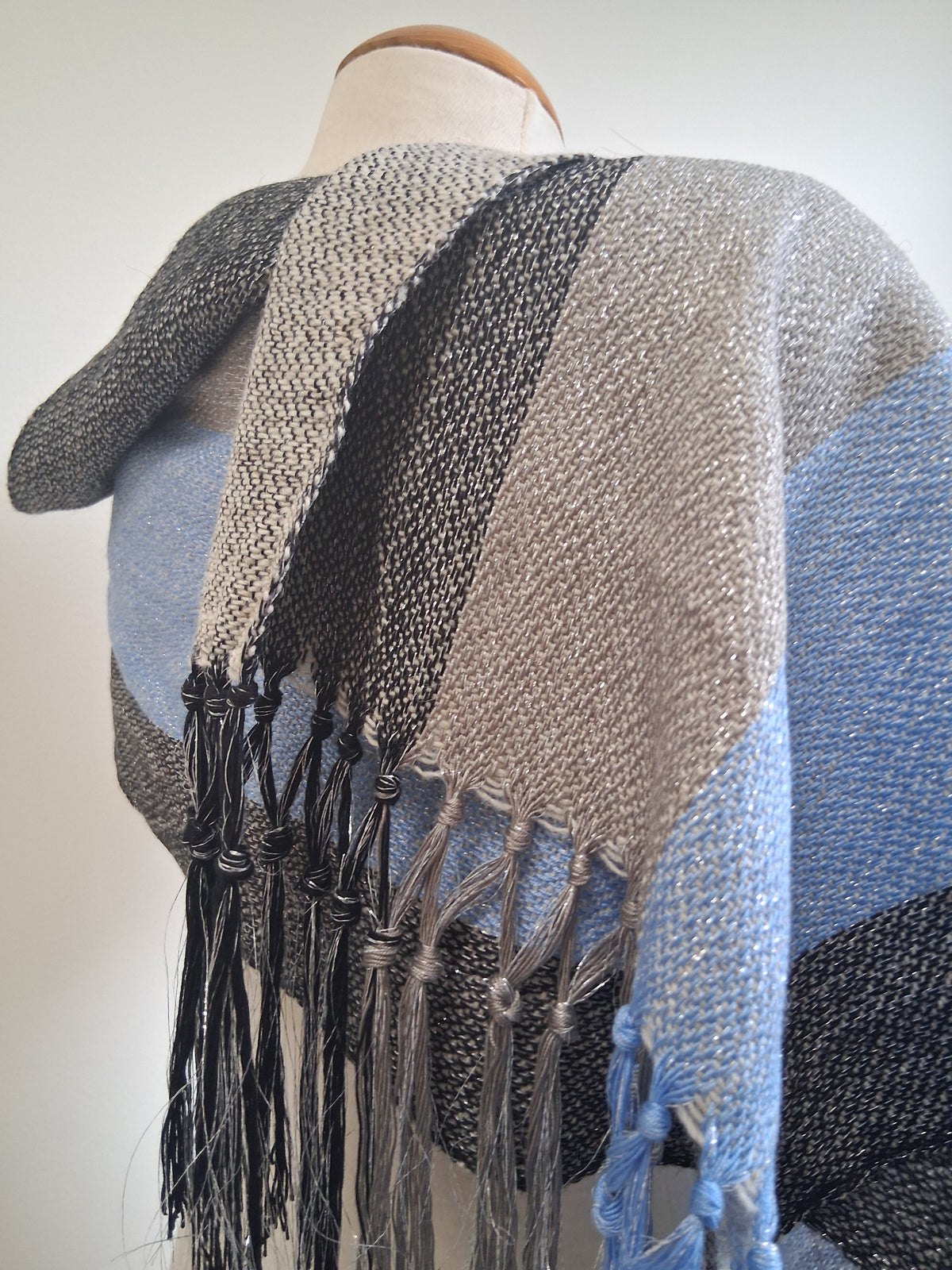 Irish Silver Aqua Blue Scarf
