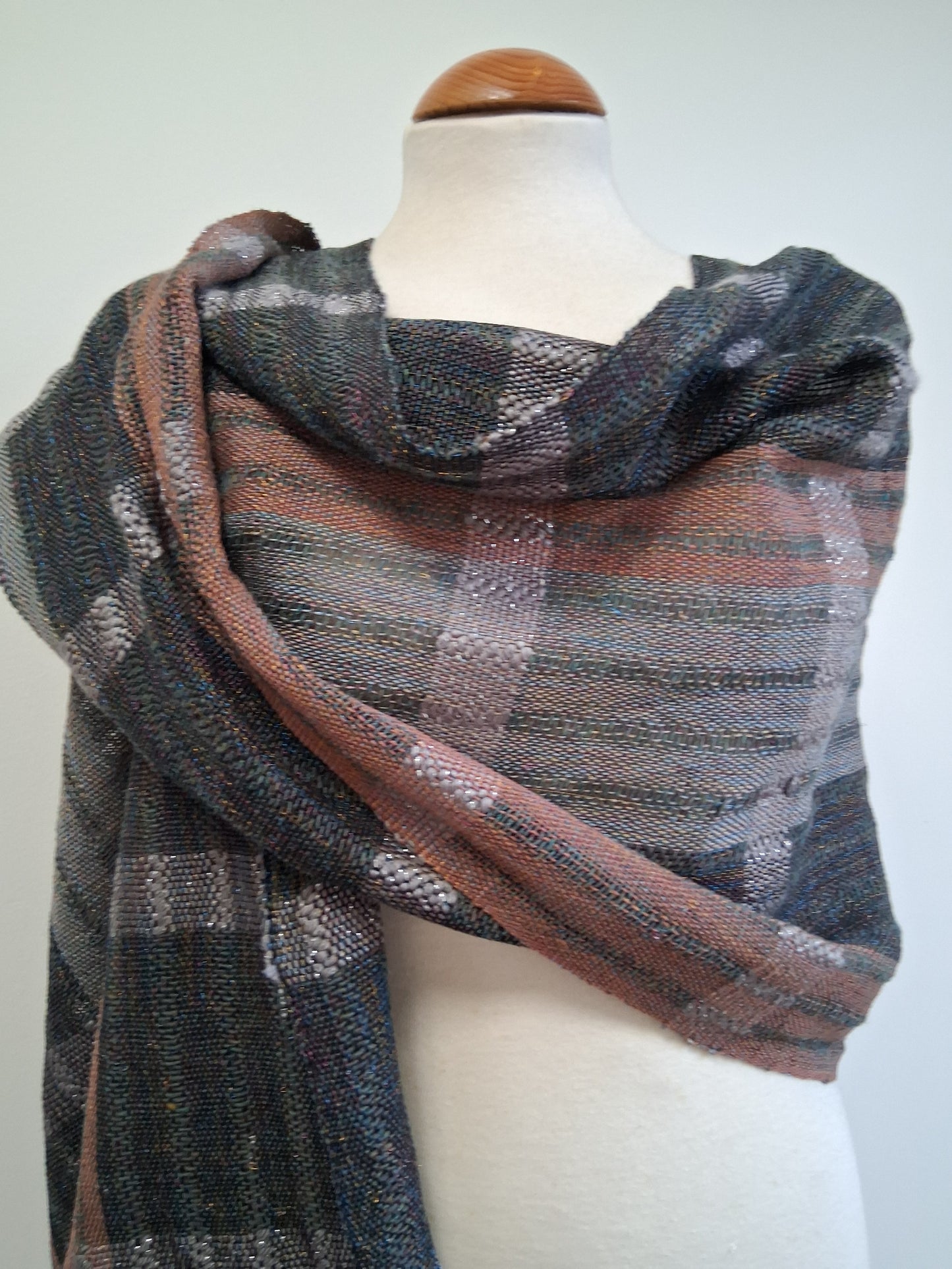 Gunmetal Hazel Silver Wrap