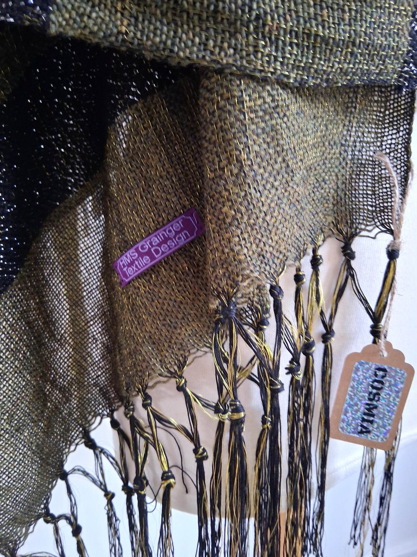 Cosmia Khaki Golden Noir Wrap