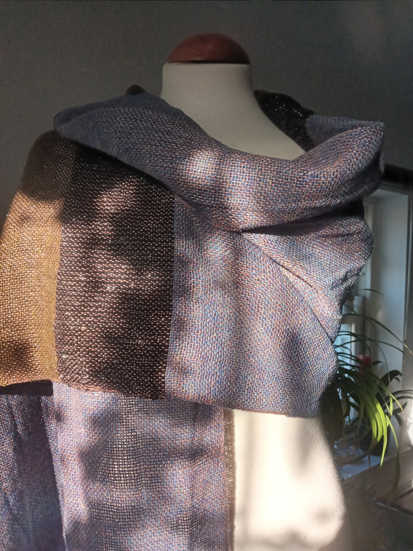 Denim Khaki Silver Wrap