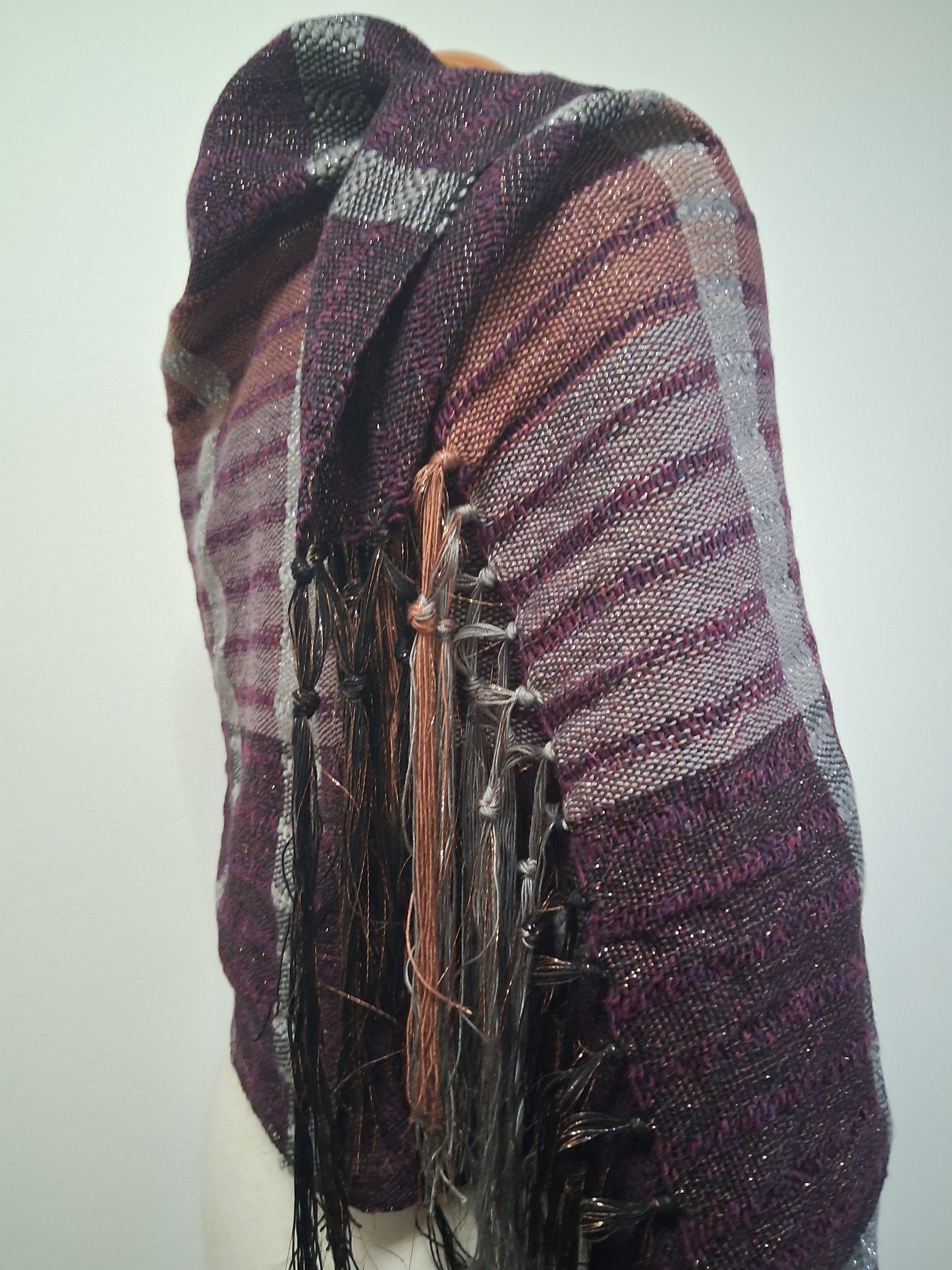 Mocha Mulberry Silver Wrap