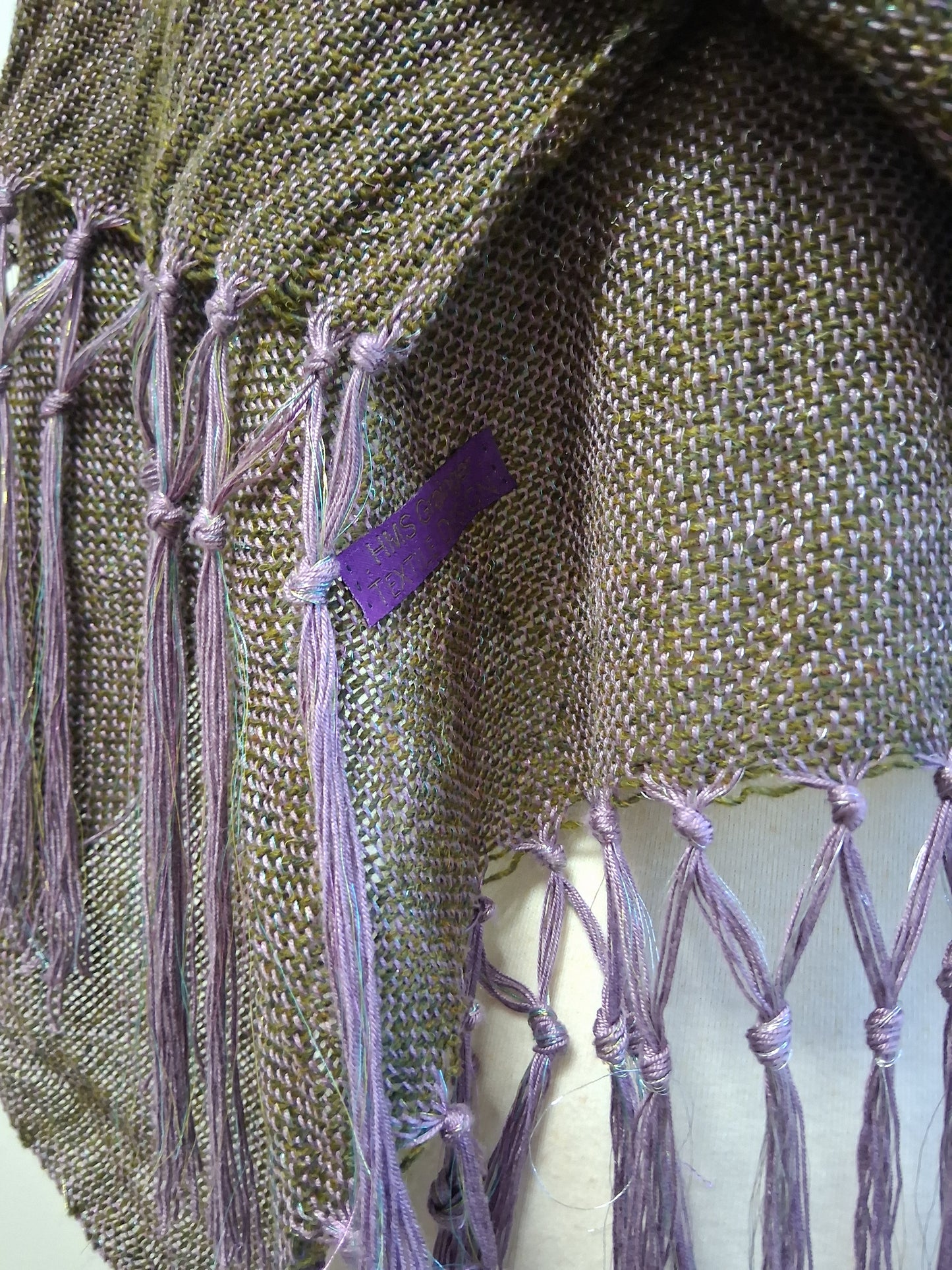 Khaki Lavender Iridescent Wrap