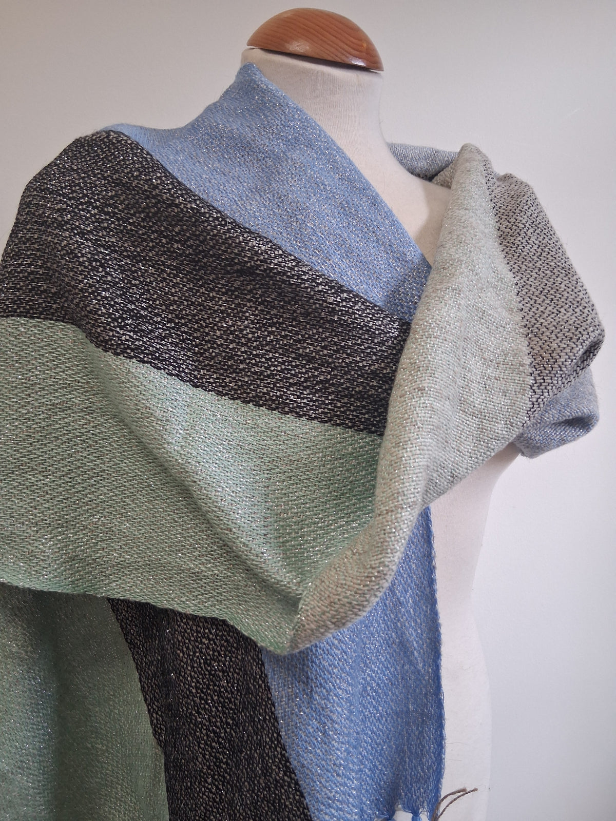 Irish Silver Aqua Mint Scarf