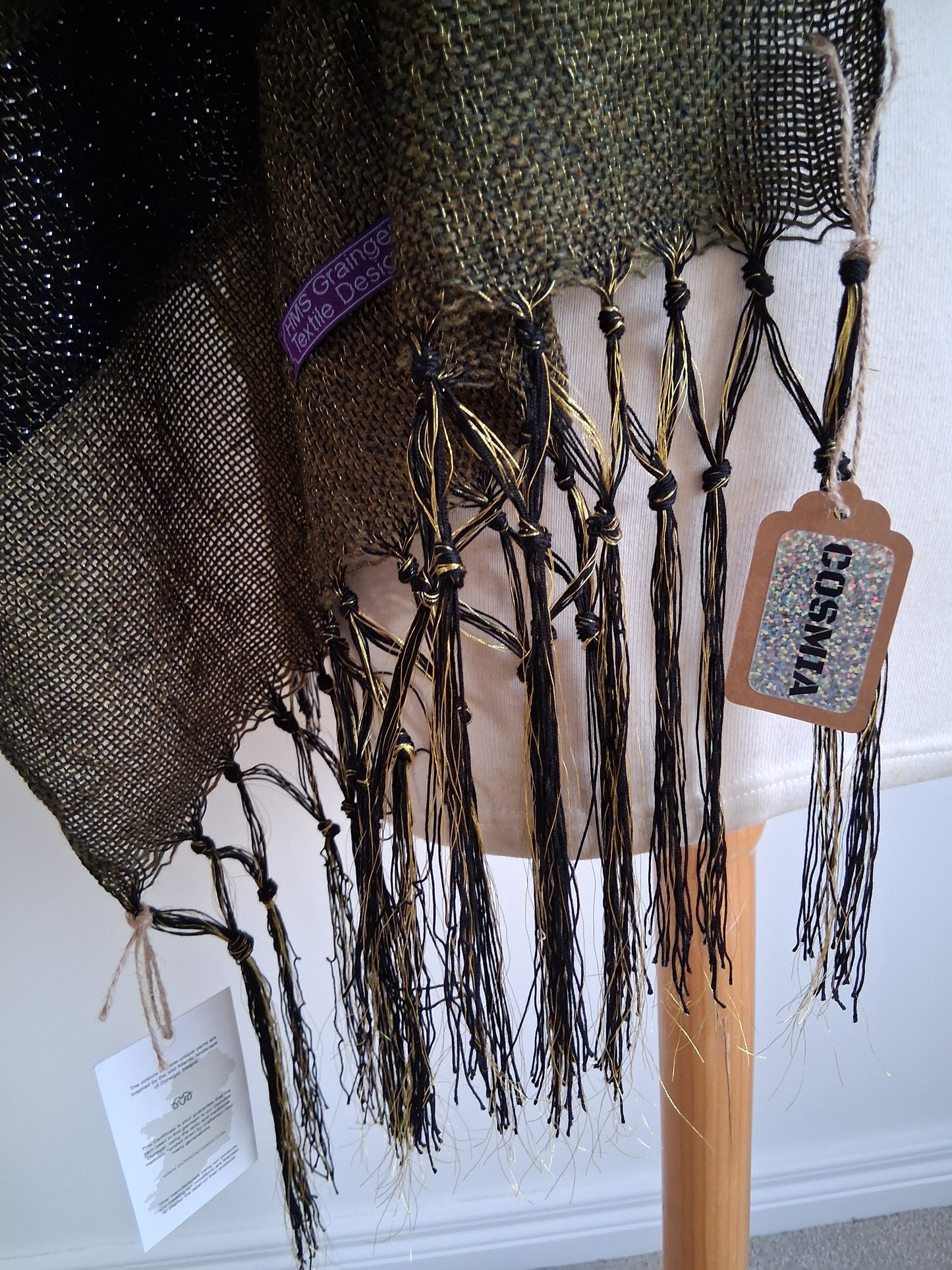 Cosmia Khaki Golden Noir Wrap