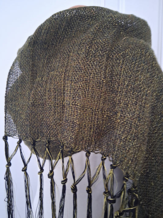 Khaki Black Golden Wrap