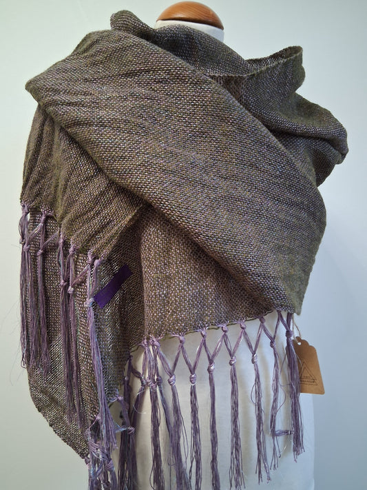 Khaki Lavender Iridescent Wrap