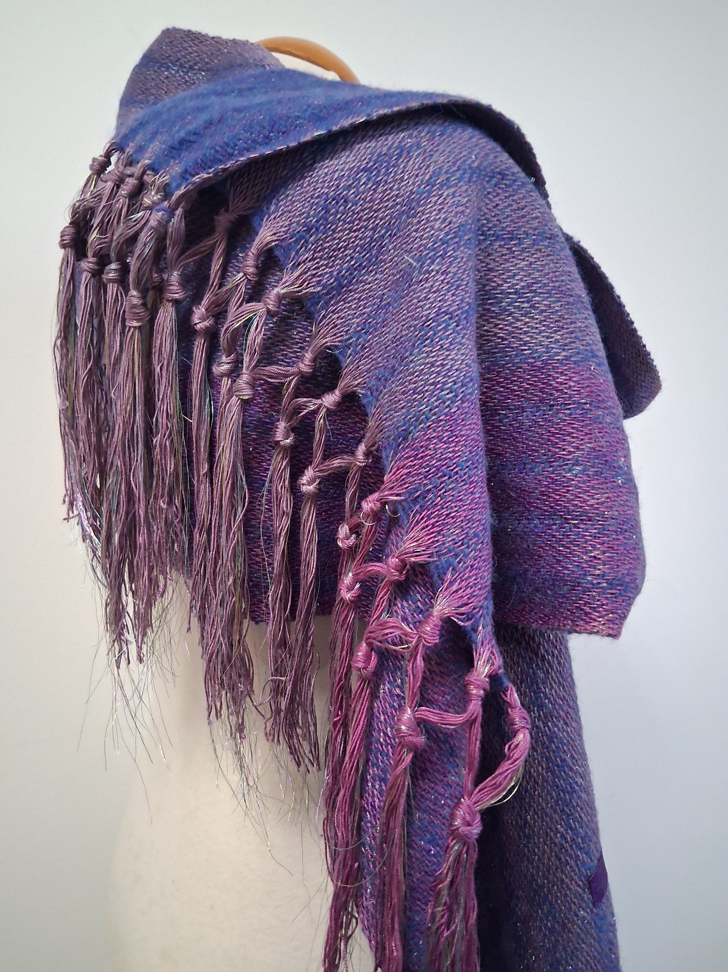 Donegal Navy Rose Wrap