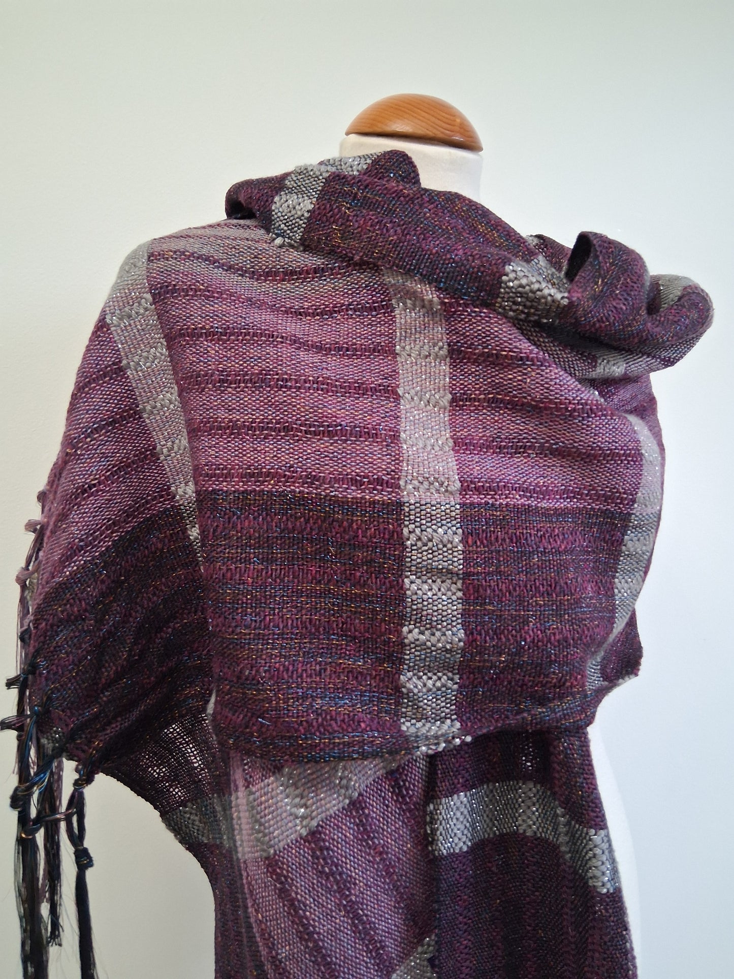 Deep Berry Silver Wrap