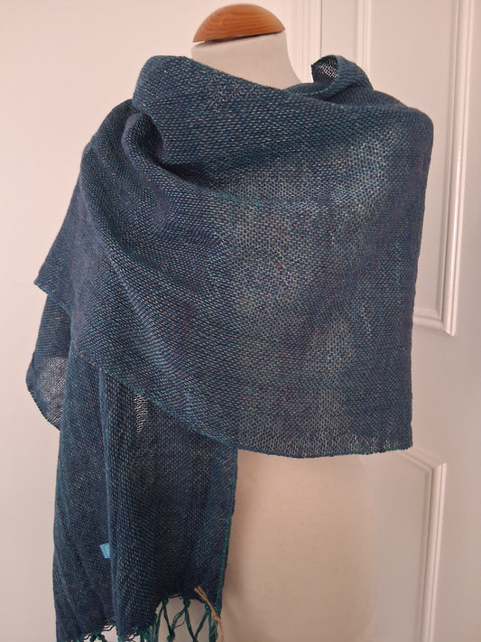 Inky Blue Silver Wrap