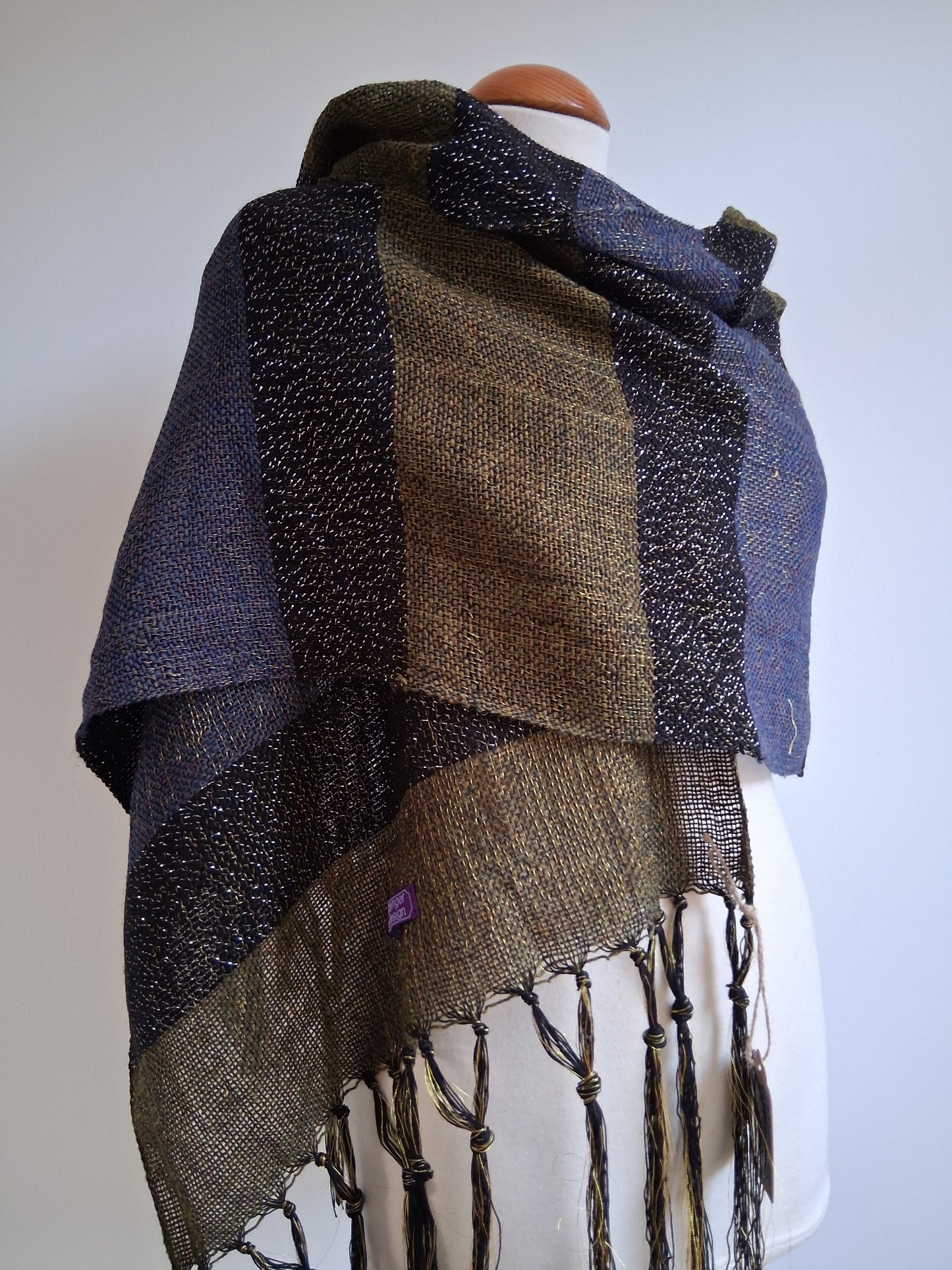 Cosmia Navy Khaki Wrap