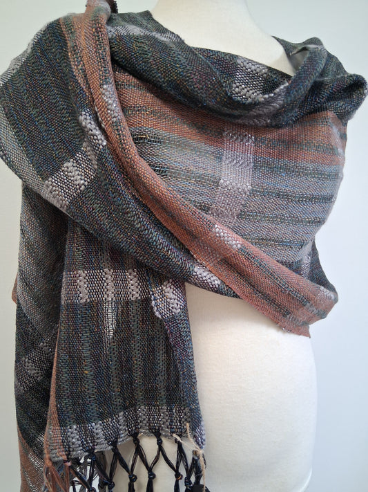 Gunmetal Hazel Silver Wrap