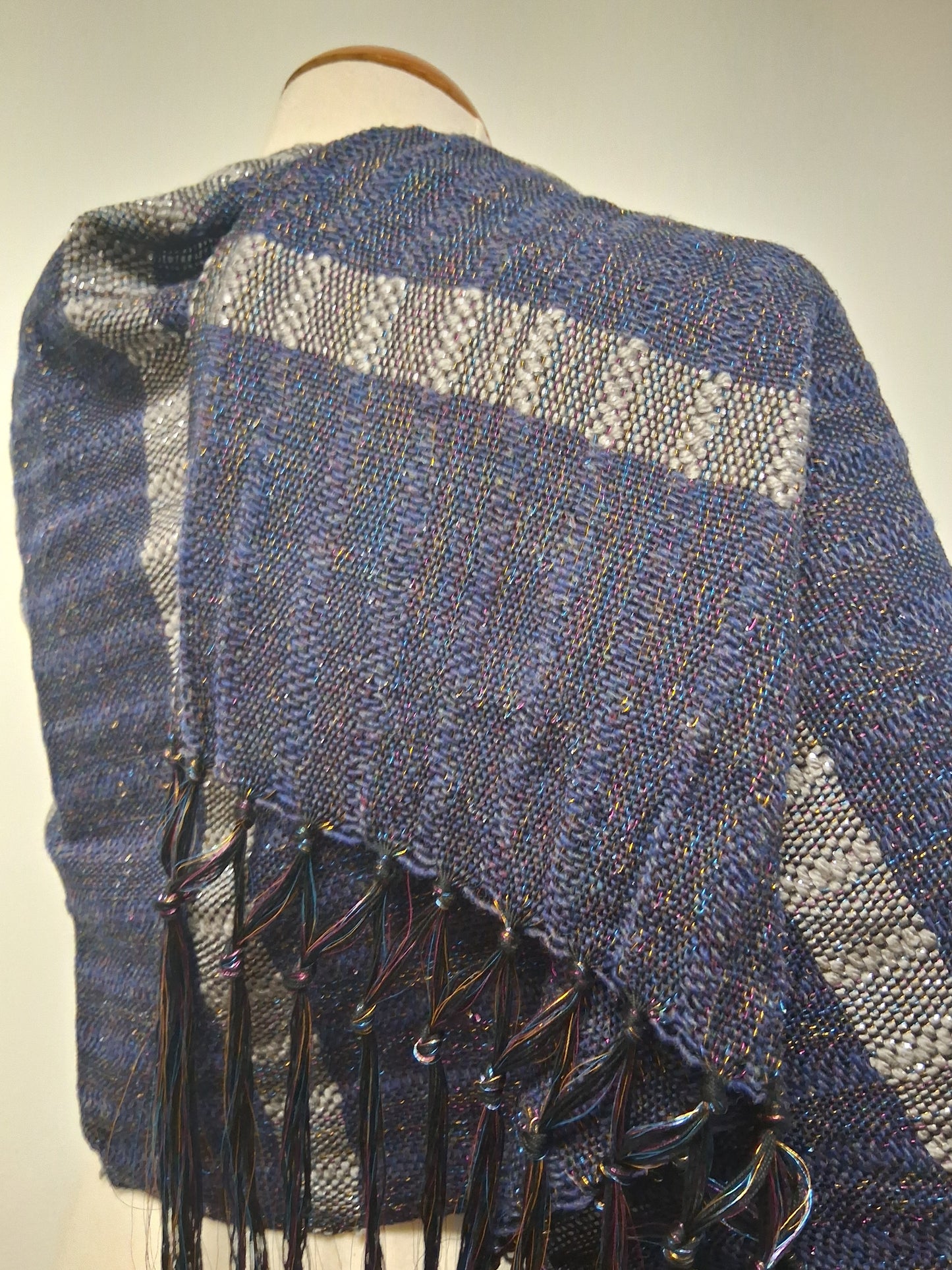 Navy Titanium Silver Wrap