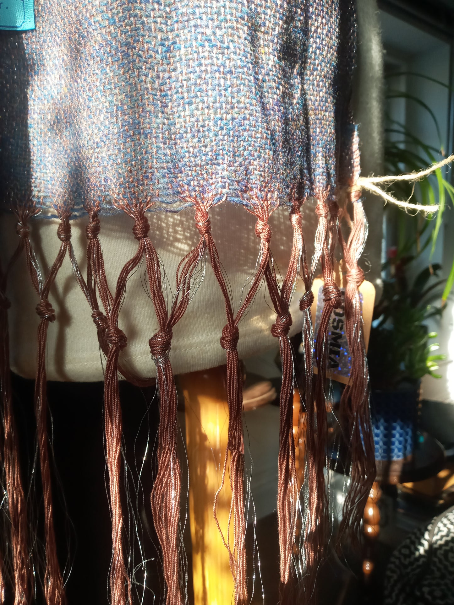 Denim Khaki Silver Wrap