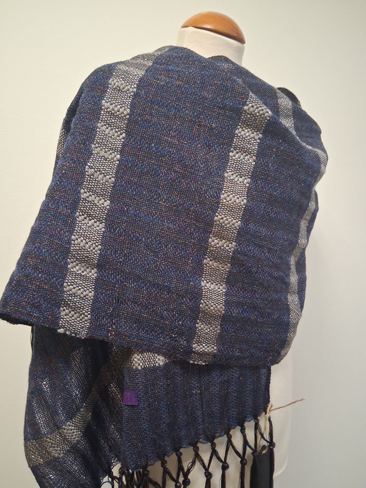 Navy Titanium Silver Wrap