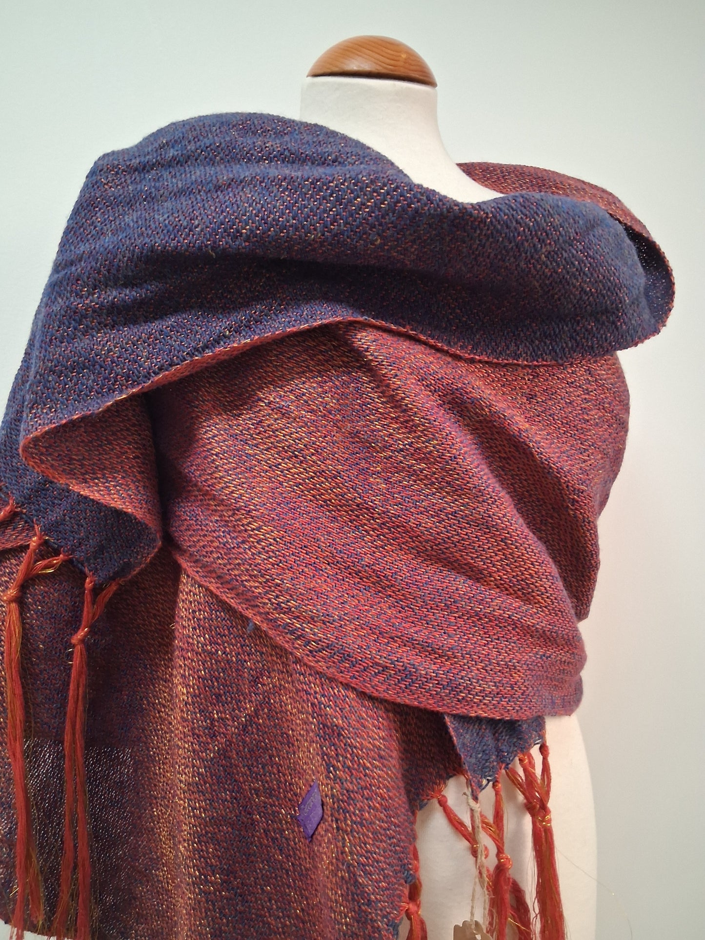 Navy Golden Poppy Wrap