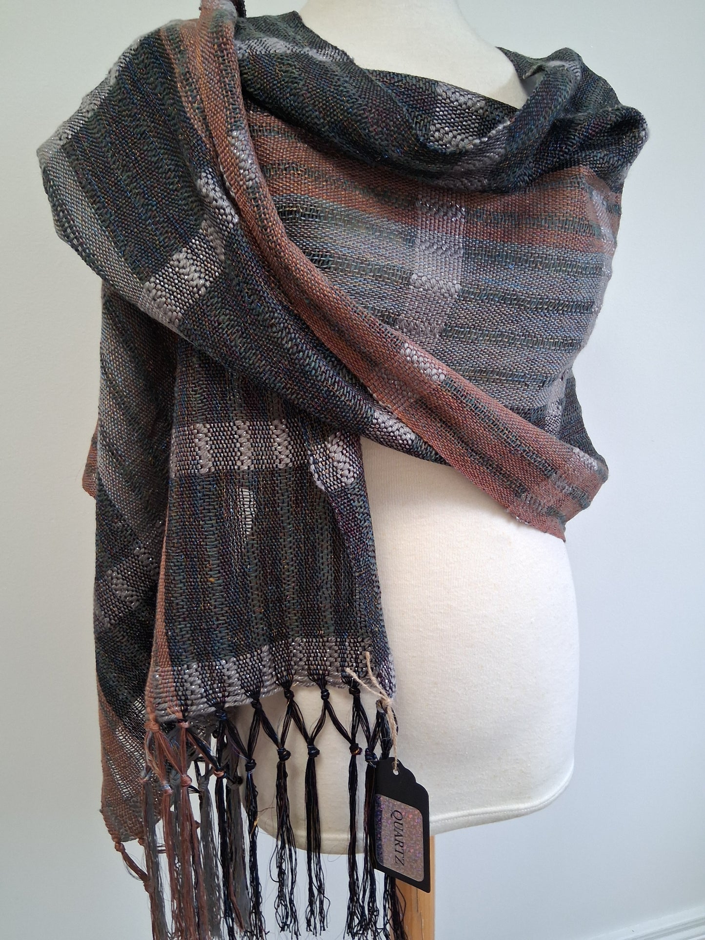 Gunmetal Hazel Silver Wrap