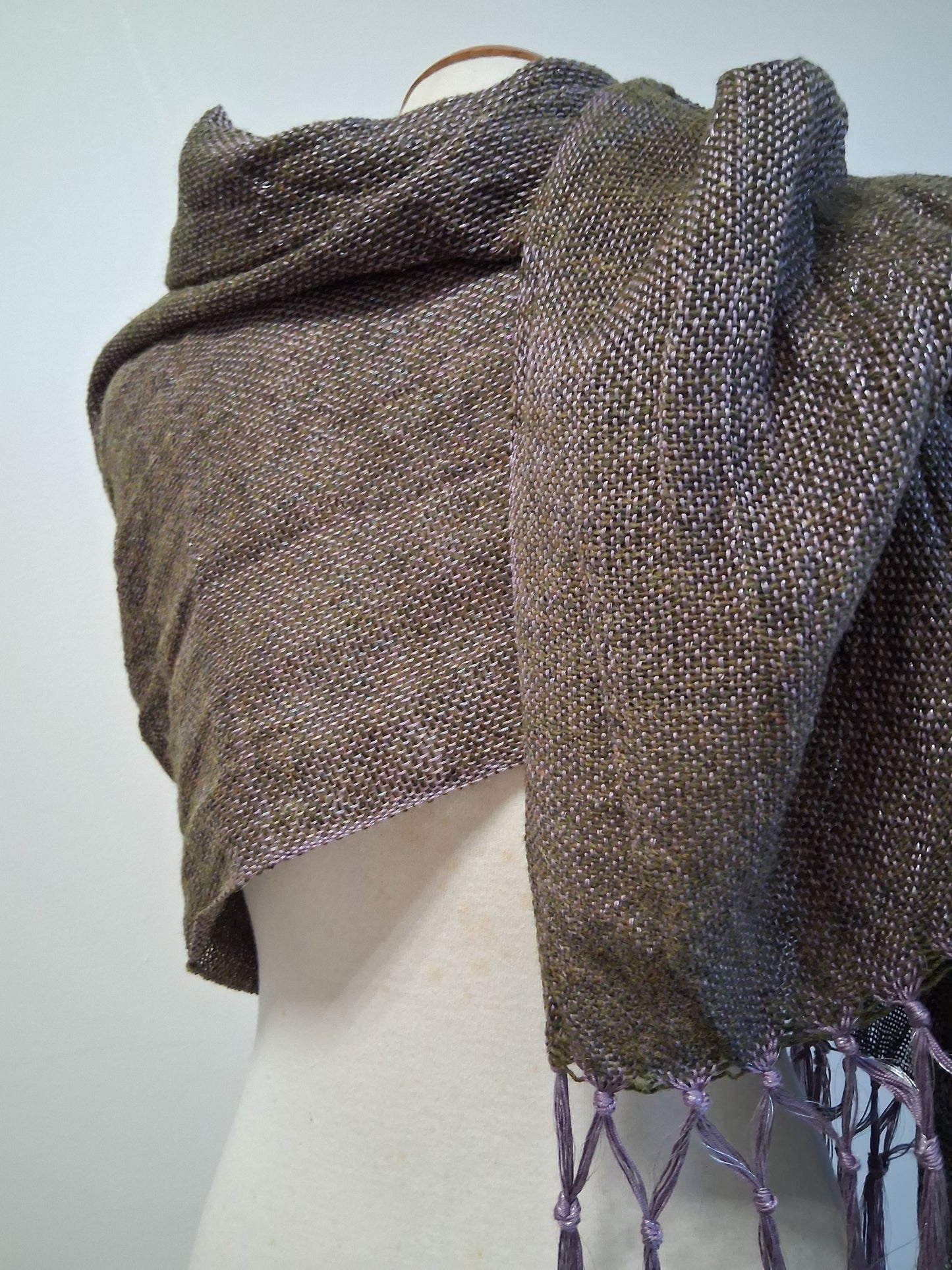 Khaki Lavender Iridescent Wrap