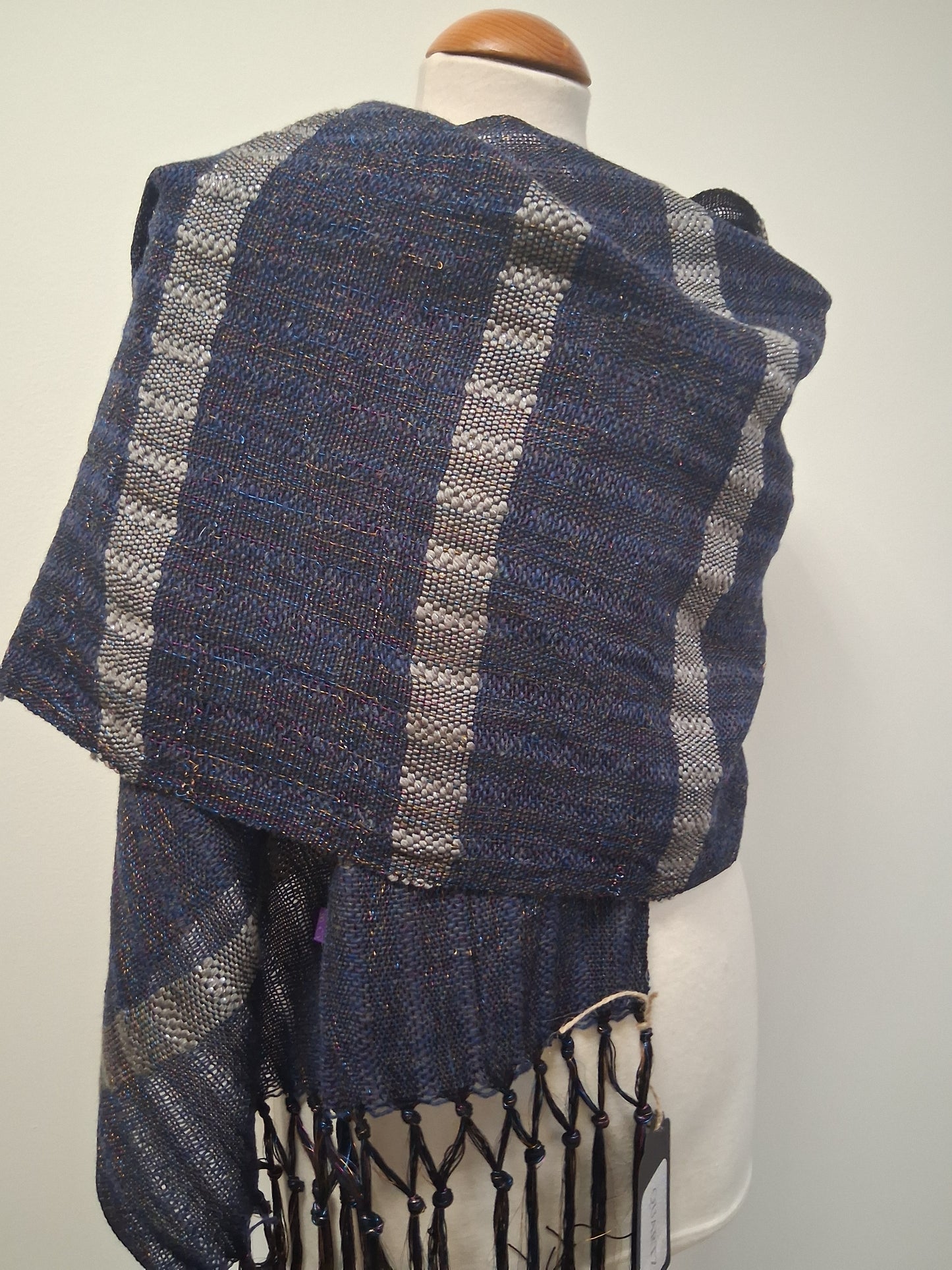 Navy Titanium Silver Wrap