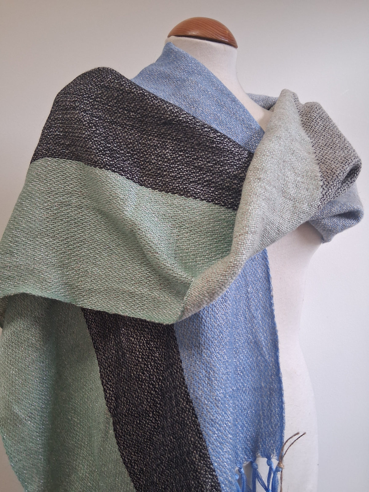 Irish Silver Aqua Mint Scarf
