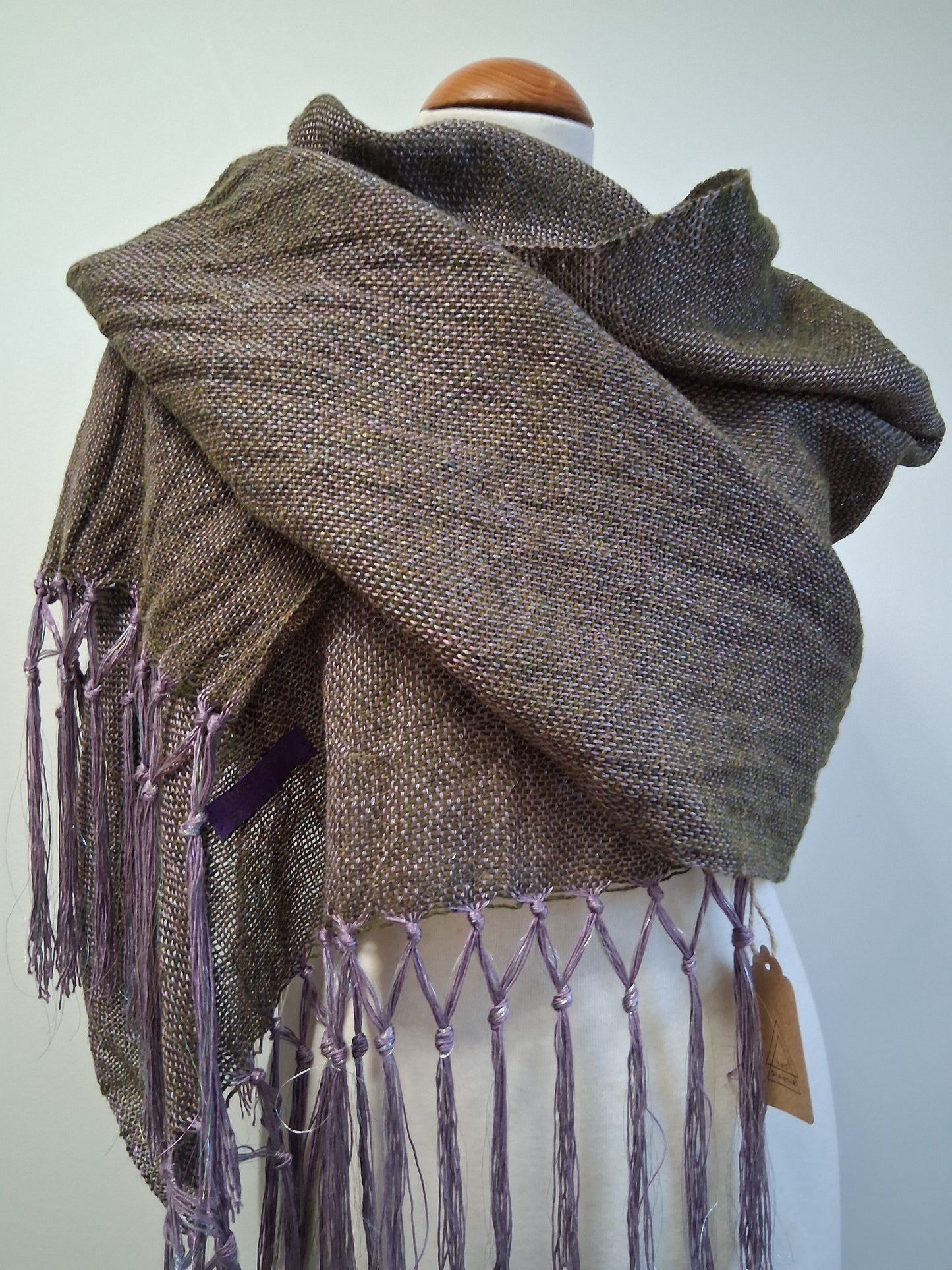 Khaki Lavender Iridescent Wrap