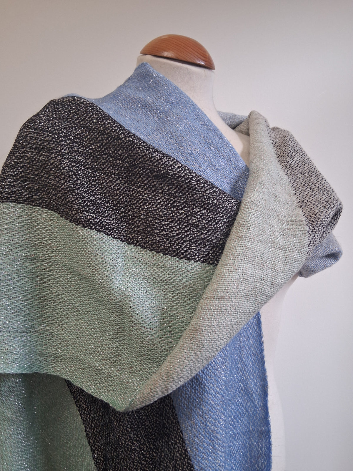 Irish Silver Aqua Mint Scarf