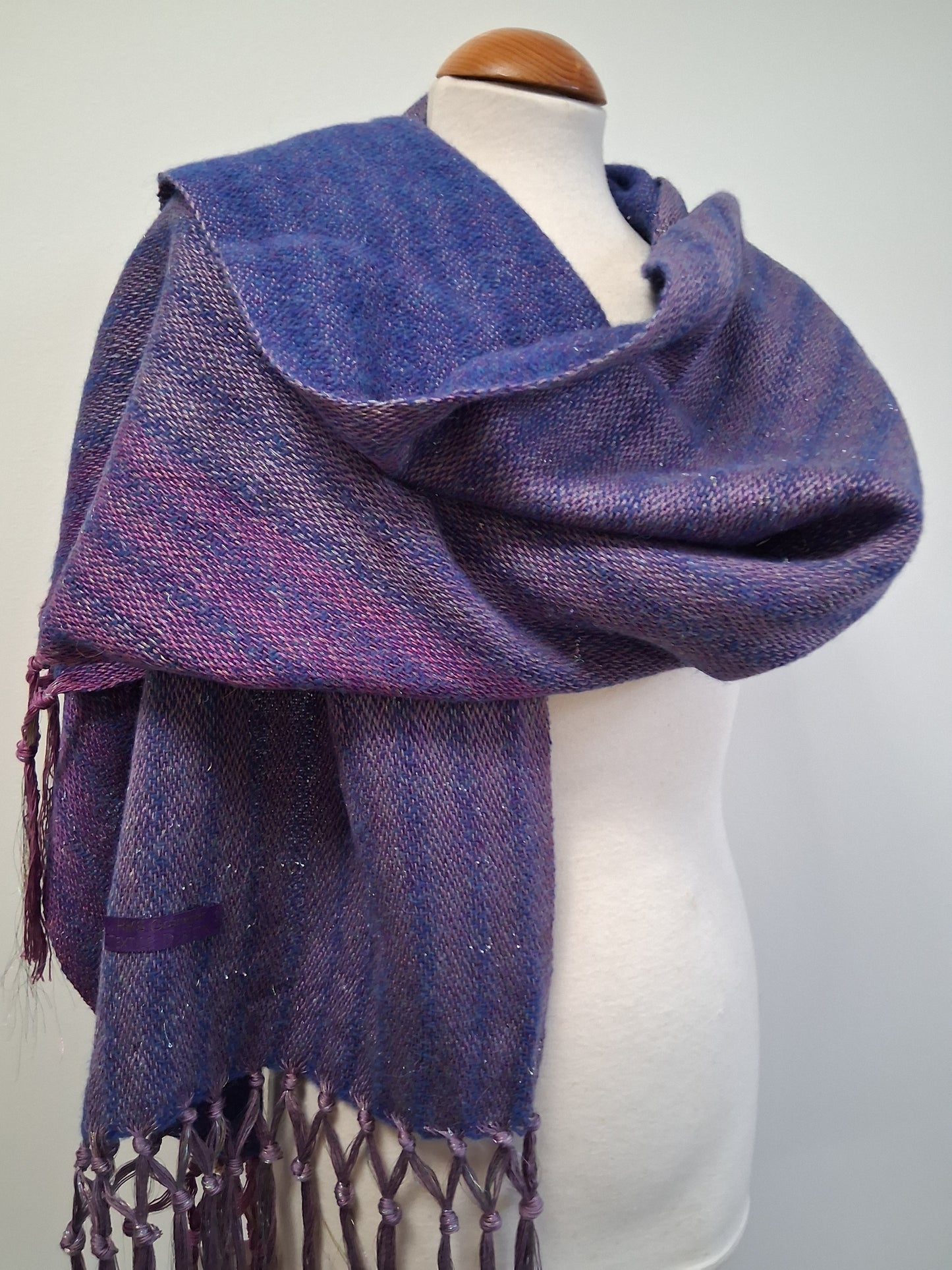 Donegal Navy Rose Wrap